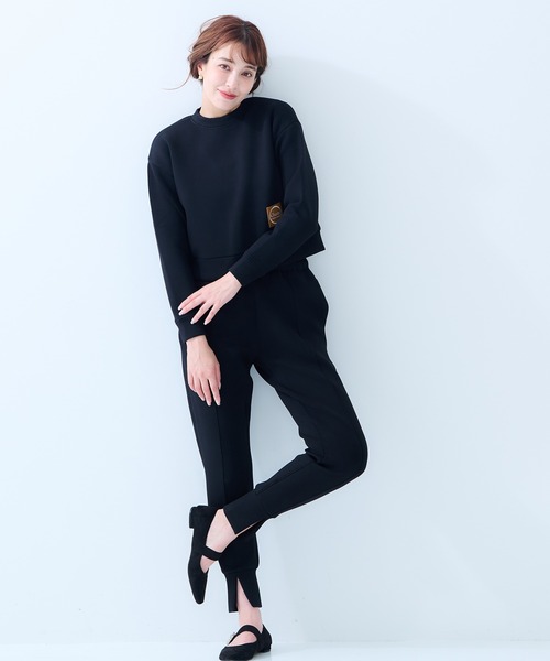 Chesty（チェスティー）の「sweat tops〈セットアップ対応〉（スウェット・レディース・ブラック/グレー/オフホワイト・1/0）」の6枚目の写真