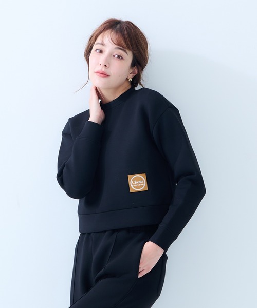 Chesty（チェスティー）の「sweat tops〈セットアップ対応〉（スウェット・レディース・ブラック/グレー/オフホワイト・1/0）」の8枚目の写真