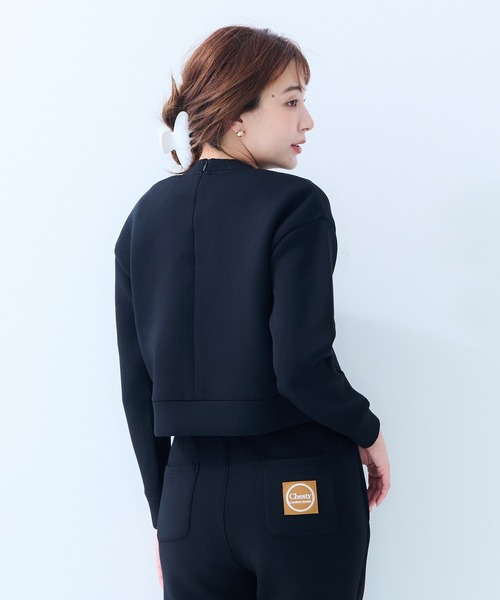 Chesty（チェスティー）の「sweat tops〈セットアップ対応〉（スウェット・レディース・ブラック/グレー/オフホワイト・1/0）」の11枚目の写真