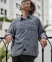 ms6613-Lyocell Denim Shirt デニムシャツ(PF-262-010)