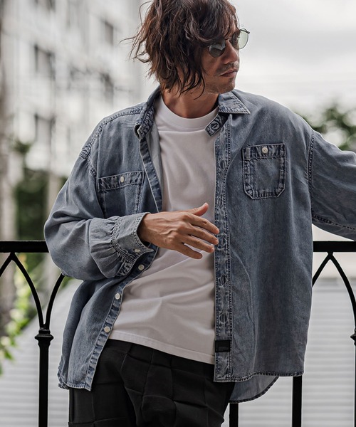 CAMBIO（カンビオ）の「ms6613-Lyocell Denim Shirt デニムシャツ(PF-262-010)（シャツ/ブラウス・メンズ・ブラック/ブルー・M/L）」の3枚目の写真