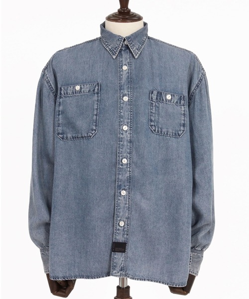 CAMBIO（カンビオ）の「ms6613-Lyocell Denim Shirt デニムシャツ(PF-262-010)（シャツ/ブラウス・メンズ・ブラック/ブルー・M/L）」の11枚目の写真