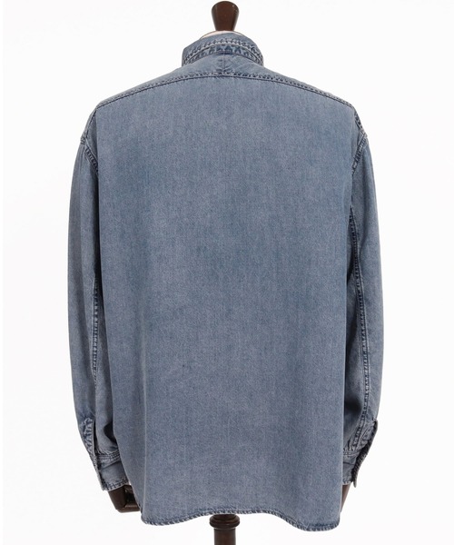 CAMBIO（カンビオ）の「ms6613-Lyocell Denim Shirt デニムシャツ(PF-262-010)（シャツ/ブラウス・メンズ・ブラック/ブルー・M/L）」の12枚目の写真