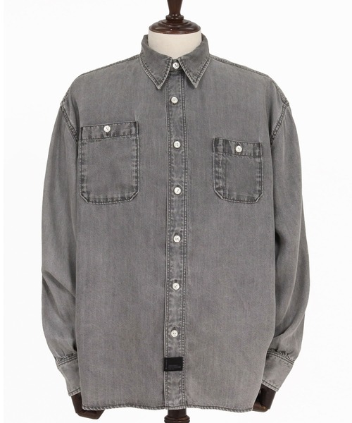 CAMBIO（カンビオ）の「ms6613-Lyocell Denim Shirt デニムシャツ(PF-262-010)（シャツ/ブラウス・メンズ・ブラック/ブルー・M/L）」の13枚目の写真