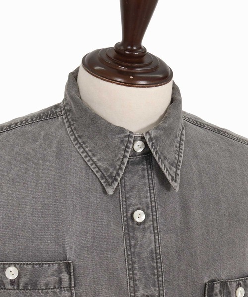 CAMBIO（カンビオ）の「ms6613-Lyocell Denim Shirt デニムシャツ(PF-262-010)（シャツ/ブラウス・メンズ・ブラック/ブルー・M/L）」の15枚目の写真