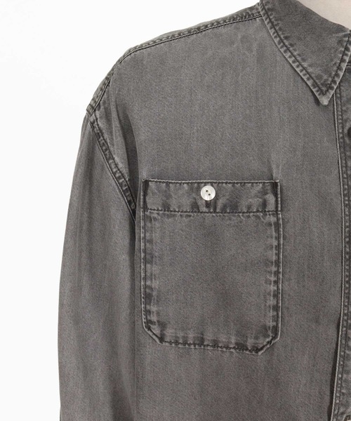 CAMBIO（カンビオ）の「ms6613-Lyocell Denim Shirt デニムシャツ(PF-262-010)（シャツ/ブラウス・メンズ・ブラック/ブルー・M/L）」の16枚目の写真