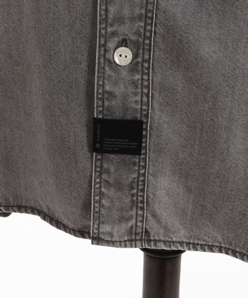CAMBIO（カンビオ）の「ms6613-Lyocell Denim Shirt デニムシャツ(PF-262-010)（シャツ/ブラウス・メンズ・ブラック/ブルー・M/L）」の18枚目の写真