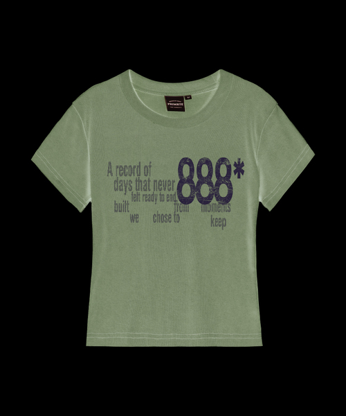 PRIMATE（プライメイト）の「RECORD レディース スリムフィット 半袖Tシャツ 6 COLORS（Tシャツ/カットソー・レディース・ホワイト/チャコール/ブラック/クリーム/ラベンダー/カーキ・LARGE/MEDIUM/SMALL）」の6枚目の写真