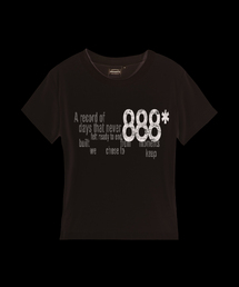 RECORD レディース スリムフィット 半袖Tシャツ 6 COLORS
