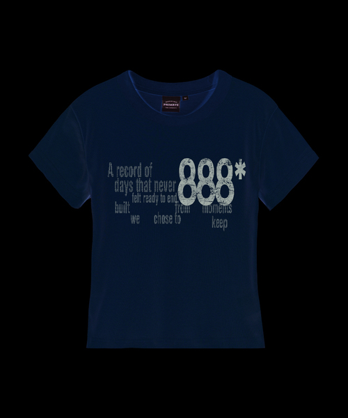 PRIMATE（プライメイト）の「RECORD レディース スリムフィット 半袖Tシャツ 6 COLORS（Tシャツ/カットソー・レディース・ホワイト/チャコール/ブラック/クリーム/ラベンダー/カーキ・LARGE/MEDIUM/SMALL）」の4枚目の写真