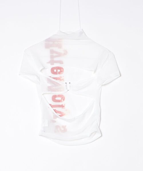 mul.（ムル）の「【TUNE】サイドロゴ半袖Tシャツ（Tシャツ/カットソー・レディース・ホワイト・FREE）」の6枚目の写真