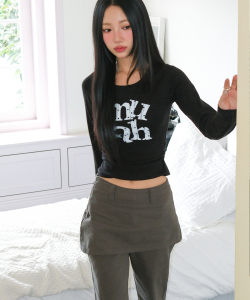 muahmuah（ムーアムーア）の「ドットスター シャーリング ロングスリーブ [ブラック]（Tシャツ/カットソー・レディース・その他・FREE）」の18枚目の写真
