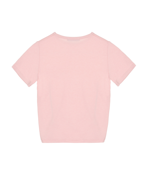 NICK&NICOLE（ニックアンドニコール）の「シャーリングハーフトップ ピンク（Tシャツ/カットソー・レディース・その他・FREE）」の2枚目の写真