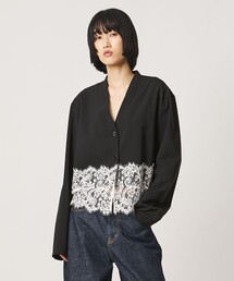 ＜AEWEN MATOPH＞レース コンビ シャツブラウス