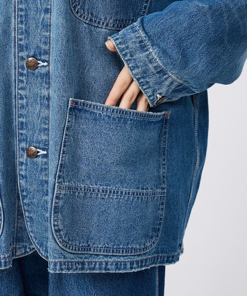 BIG MAC(ビッグマック)の「【BIG MAC / ビッグマック】DENIM COVERALL / デニムカバーオール/ユニセックス(デニムジャケット・メンズ・インディゴブルー・L/M)」の7枚目の写真