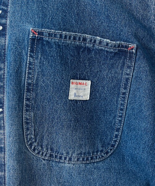 BIG MAC(ビッグマック)の「【BIG MAC / ビッグマック】DENIM COVERALL / デニムカバーオール/ユニセックス(デニムジャケット・メンズ・インディゴブルー・L/M)」の9枚目の写真