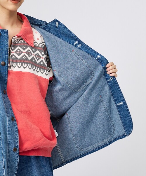 BIG MAC(ビッグマック)の「【BIG MAC / ビッグマック】DENIM COVERALL / デニムカバーオール/ユニセックス(デニムジャケット・メンズ・インディゴブルー・L/M)」の3枚目の写真