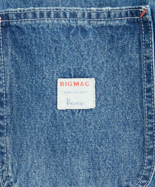 BIG MAC(ビッグマック)の「【BIG MAC / ビッグマック】DENIM COVERALL / デニムカバーオール/ユニセックス(デニムジャケット・メンズ・インディゴブルー・L/M)」の4枚目の写真