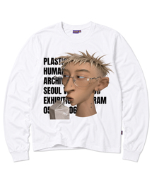 プラスチックヒューマン ロングスリーブTシャツ - ホワイト