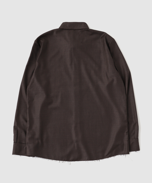 Gabriela Coll Garments(ガブリエラコールガーメンツ)の「G.C.G(ガブリエラコールガーメンツ) FINE WOOL SHIRT(シャツ/ブラウス・メンズ・ブラック・2/1/3)」の2枚目の写真