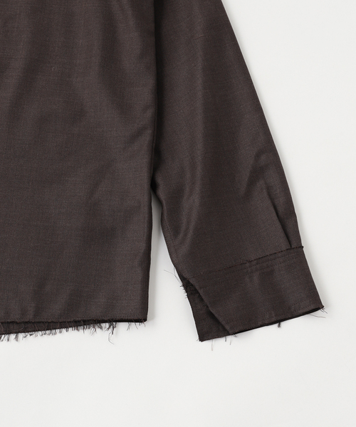 Gabriela Coll Garments(ガブリエラコールガーメンツ)の「G.C.G(ガブリエラコールガーメンツ) FINE WOOL SHIRT(シャツ/ブラウス・メンズ・ブラック・2/1/3)」の3枚目の写真