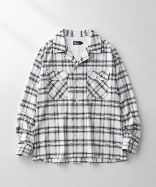 CRAFT STANDARD BOUTIQUE(クラフトスタンダードブティック)の「ネルタータンチェックシャツ(シャツ/ブラウス・メンズ・ブラック/グリーン/ホワイト・L/M)」の1枚目の写真
