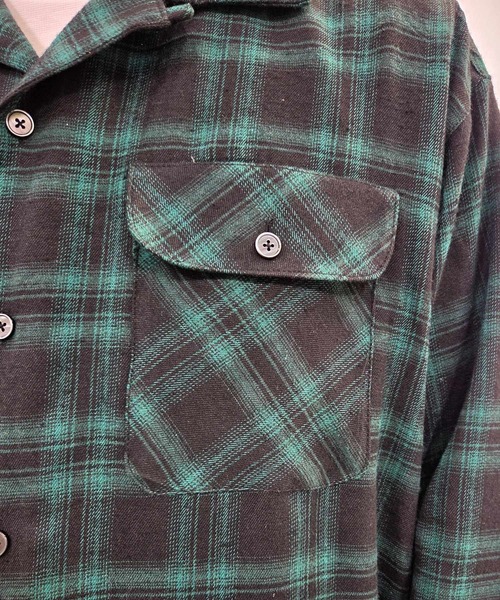 CRAFT STANDARD BOUTIQUE(クラフトスタンダードブティック)の「ネルタータンチェックシャツ(シャツ/ブラウス・メンズ・ブラック/グリーン/ホワイト・L/M)」の13枚目の写真