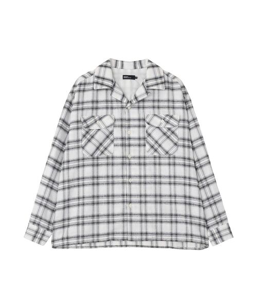 CRAFT STANDARD BOUTIQUE(クラフトスタンダードブティック)の「ネルタータンチェックシャツ(シャツ/ブラウス・メンズ・ブラック/グリーン/ホワイト・L/M)」の4枚目の写真