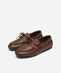 BONETA シューレース ボート ローファー_4colors