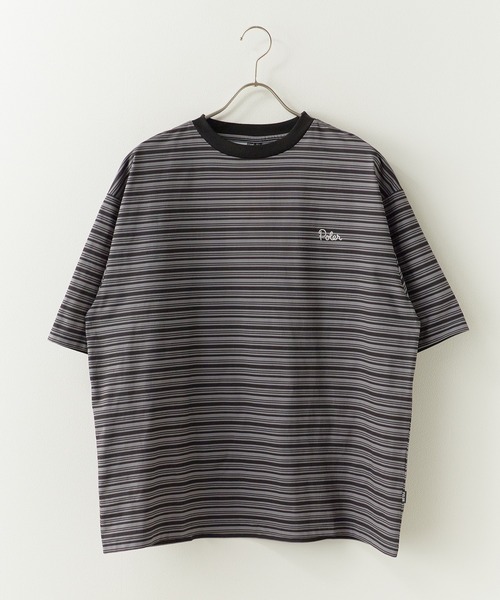 POLeR(ポーラー)の「POLeR/ポーラー 90's STRIPE QUICK DRY TEE 90年代ストライプクイックドライTシャツ 秋 秋服 2026年秋冬(Tシャツ/カットソー・メンズ・ベージュ/ホワイト/チャコール・M/XL)」の11枚目の写真