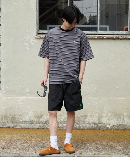 POLeR(ポーラー)の「POLeR/ポーラー 90's STRIPE QUICK DRY TEE 90年代ストライプクイックドライTシャツ 秋 秋服 2026年秋冬(Tシャツ/カットソー・メンズ・ベージュ/ホワイト/チャコール・M/XL)」の17枚目の写真