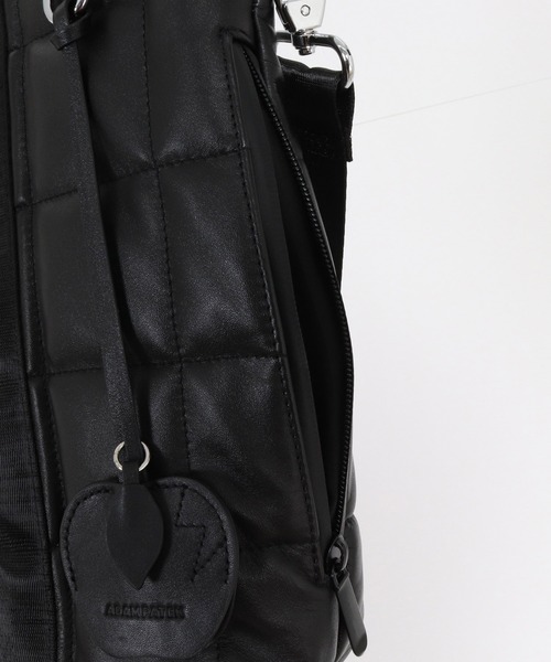 ADAM PATEK(アダムパテック)の「mko13956-w-r leather quilting medium tote キルティングトートバッグ(AP2629018)(トートバッグ・メンズ・ブラック・FREE)」の15枚目の写真