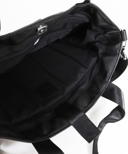 ADAM PATEK(アダムパテック)の「mko13956-w-r leather quilting medium tote キルティングトートバッグ(AP2629018)(トートバッグ・メンズ・ブラック・FREE)」の17枚目の写真