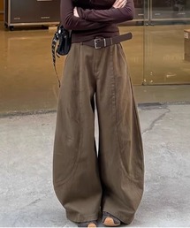 パネル切り替えカーブワイドパンツ