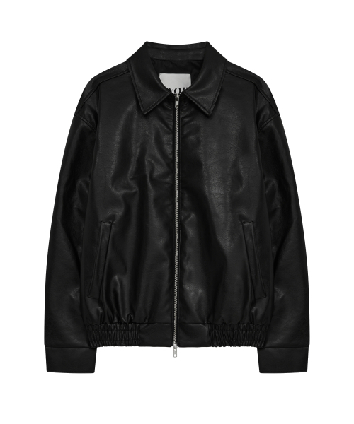 HYOJI(ヒョージ)の「26 FW レザーミニマルブルゾン クロップドジャケット(ブラック)(ライダースジャケット・メンズ・ブラック・M/L)」の5枚目の写真