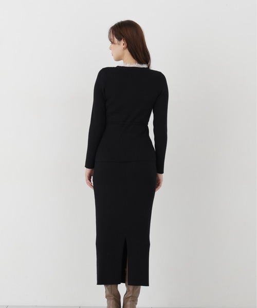 PROPORTION BODY DRESSING(プロポーションボディドレッシング)の「<a>レースリブカーデSET UP / 1216240102(ワンピース・レディース・ブルー/ブラック/カーキ・P/S/MEDIUM)」の10枚目の写真