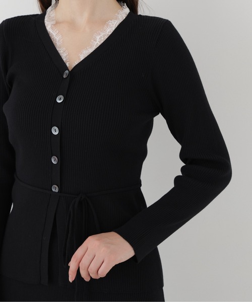 PROPORTION BODY DRESSING(プロポーションボディドレッシング)の「<a>レースリブカーデSET UP / 1216240102(ワンピース・レディース・ブルー/ブラック/カーキ・P/S/MEDIUM)」の12枚目の写真