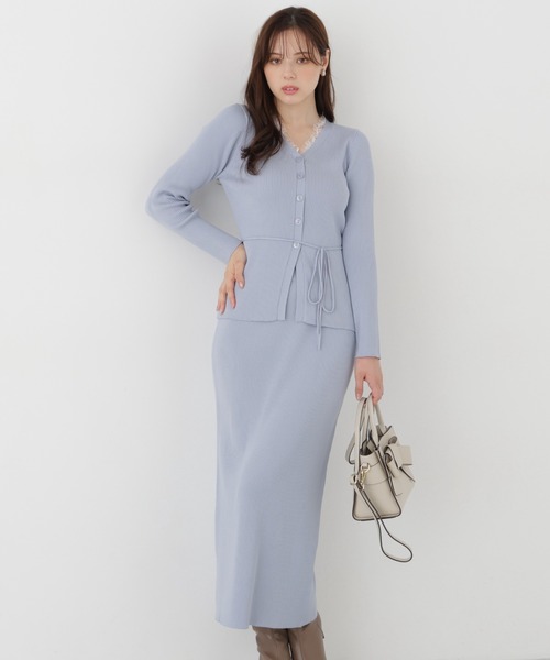 PROPORTION BODY DRESSING(プロポーションボディドレッシング)の「<a>レースリブカーデSET UP / 1216240102(ワンピース・レディース・ブルー/ブラック/カーキ・P/S/MEDIUM)」の20枚目の写真