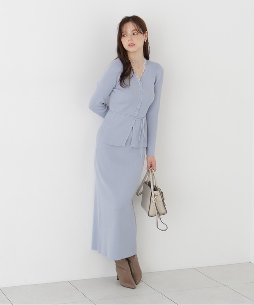 PROPORTION BODY DRESSING(プロポーションボディドレッシング)の「<a>レースリブカーデSET UP / 1216240102(ワンピース・レディース・ブルー/ブラック/カーキ・P/S/MEDIUM)」の21枚目の写真