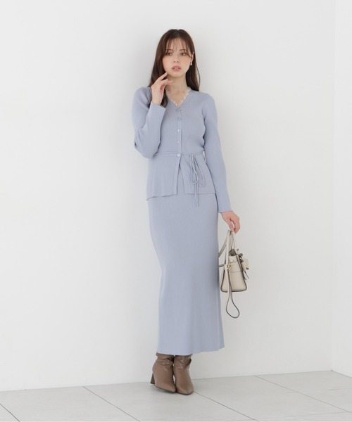 PROPORTION BODY DRESSING(プロポーションボディドレッシング)の「<a>レースリブカーデSET UP / 1216240102(ワンピース・レディース・ブルー/ブラック/カーキ・P/S/MEDIUM)」の22枚目の写真