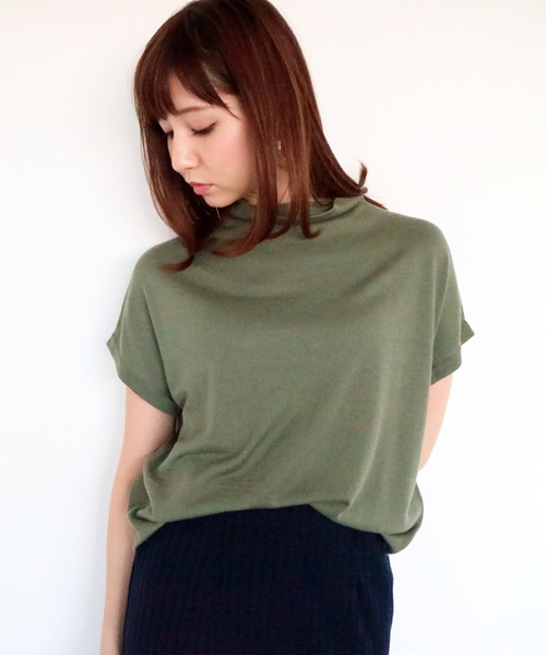 N.（N. Natural Beauty Basic）（エヌエヌナチュラルビューティーベーシック）の「ボートネックニット（ニット/セーター・レディース・ネイビー/ホワイト/カーキ・MEDIUM）」の2枚目の写真