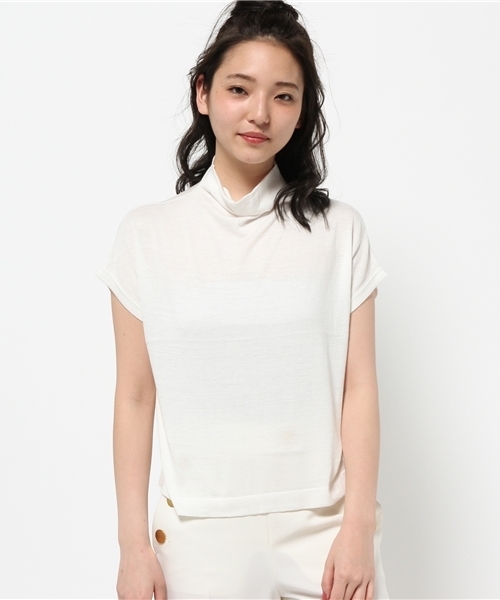 N.（N. Natural Beauty Basic）（エヌエヌナチュラルビューティーベーシック）の「ボートネックニット（ニット/セーター・レディース・ネイビー/ホワイト/カーキ・MEDIUM）」の21枚目の写真