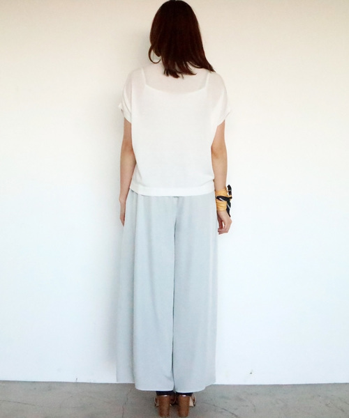 N.（N. Natural Beauty Basic）（エヌエヌナチュラルビューティーベーシック）の「ボートネックニット（ニット/セーター・レディース・ネイビー/ホワイト/カーキ・MEDIUM）」の15枚目の写真