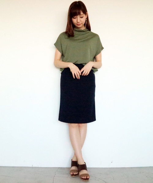 N.（N. Natural Beauty Basic）（エヌエヌナチュラルビューティーベーシック）の「ボートネックニット（ニット/セーター・レディース・ネイビー/ホワイト/カーキ・MEDIUM）」の17枚目の写真