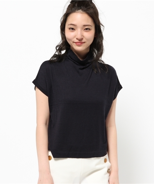 N.（N. Natural Beauty Basic）（エヌエヌナチュラルビューティーベーシック）の「ボートネックニット（ニット/セーター・レディース・ネイビー/ホワイト/カーキ・MEDIUM）」の12枚目の写真