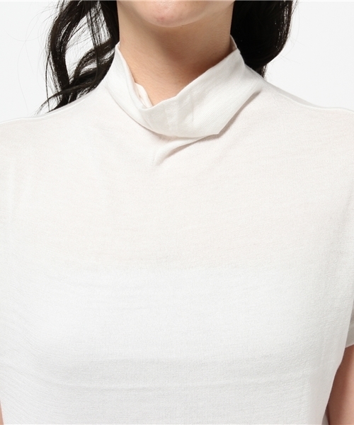 N.（N. Natural Beauty Basic）（エヌエヌナチュラルビューティーベーシック）の「ボートネックニット（ニット/セーター・レディース・ネイビー/ホワイト/カーキ・MEDIUM）」の7枚目の写真