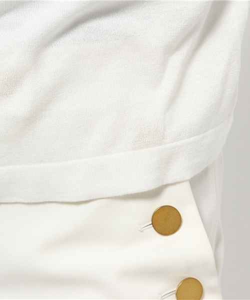 N.（N. Natural Beauty Basic）（エヌエヌナチュラルビューティーベーシック）の「ボートネックニット（ニット/セーター・レディース・ネイビー/ホワイト/カーキ・MEDIUM）」の19枚目の写真