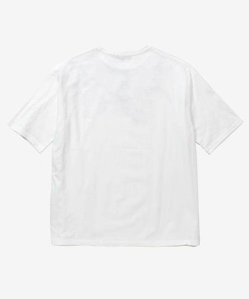 rehacer（レアセル）の「rehacer : Wrap Flower  on Wide Body  / ラップ フラワー オン ワイド ボディー（Tシャツ/カットソー・メンズ・グレー/ホワイト・SMALL/LARGE/MEDIUM/X-LARGE）」の4枚目の写真