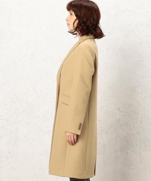 green label relaxing（グリーンレーベルリラクシング）の「◆KF W/N/CA チェスター コート（チェスターコート・レディース・ライトグレー/ベージュ/ネイビー・34/36/38/40/42/44/46）」の7枚目の写真