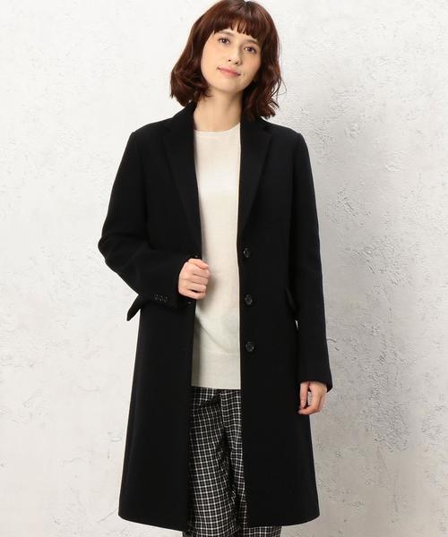 green label relaxing（グリーンレーベルリラクシング）の「◆KF W/N/CA チェスター コート（チェスターコート・レディース・ライトグレー/ベージュ/ネイビー・34/36/38/40/42/44/46）」の14枚目の写真